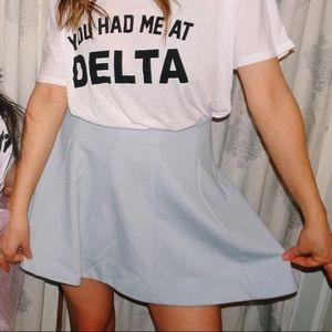 Light Blue Skater Skirt Urban Outfitters